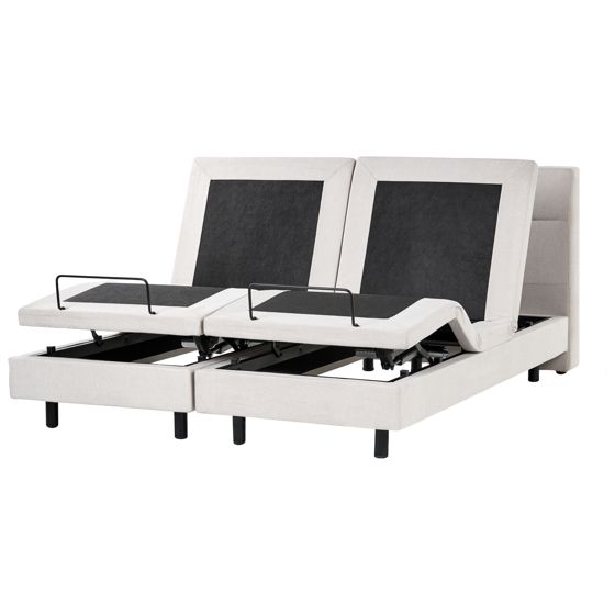 Justerbar säng VICEROY 180 x 200 cm Ljusbeige