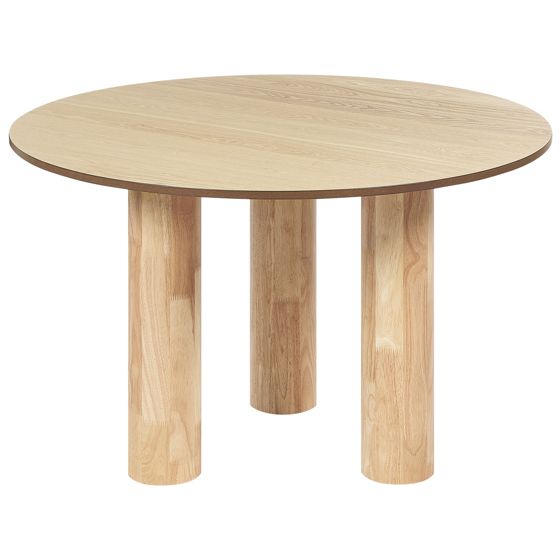 Matbord ORIN Ljus askfanér 120 cm 120 cm