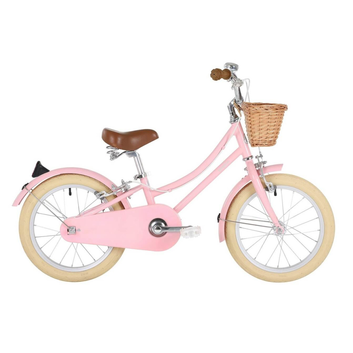 Bobbin Gingersnap -barncykel 16", rosa, för 4–6-åringar