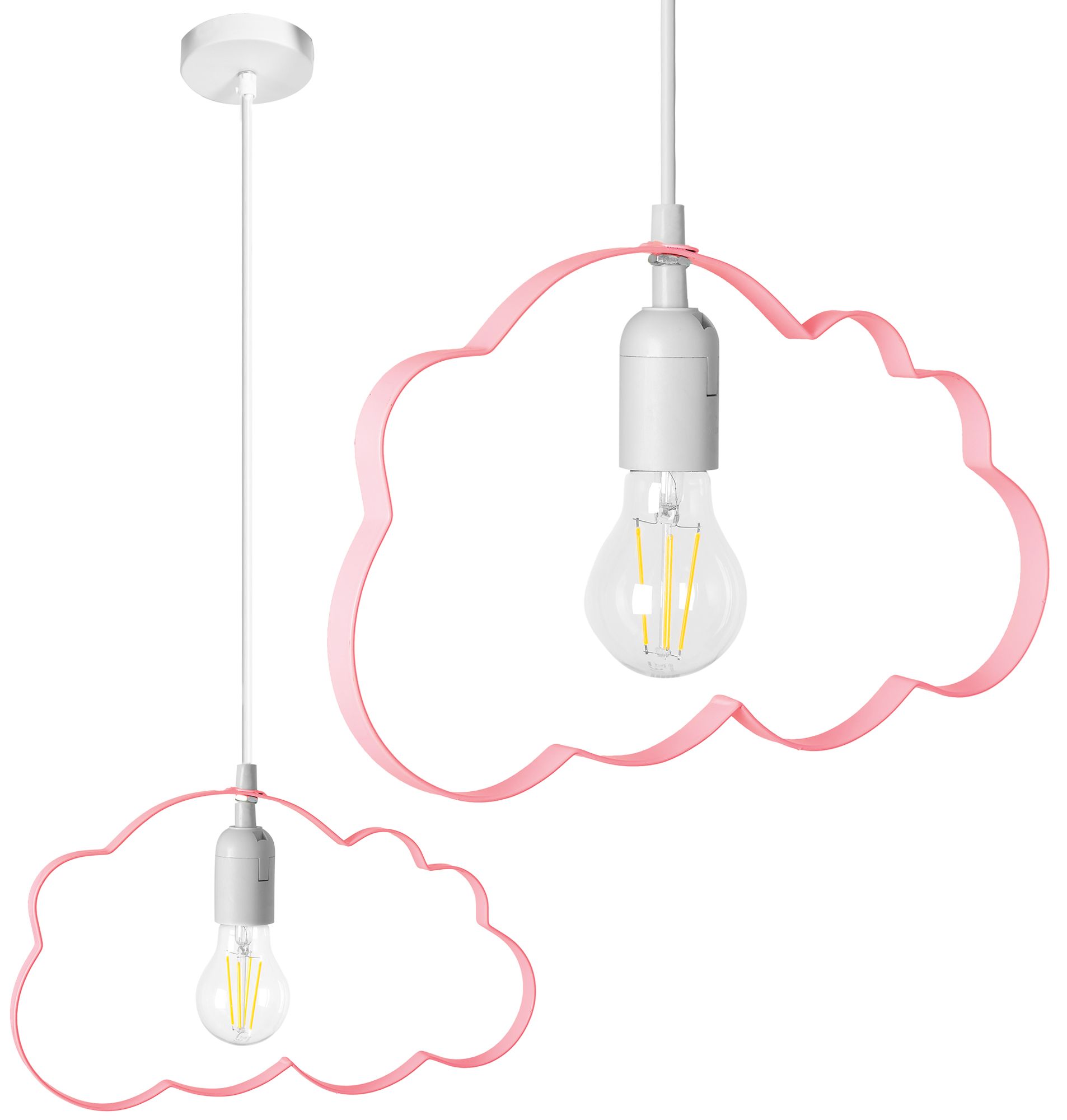 TOOLIGHT hängande taklampa KIDS LH2077 Rosa 34,5x34,5x99,5cm