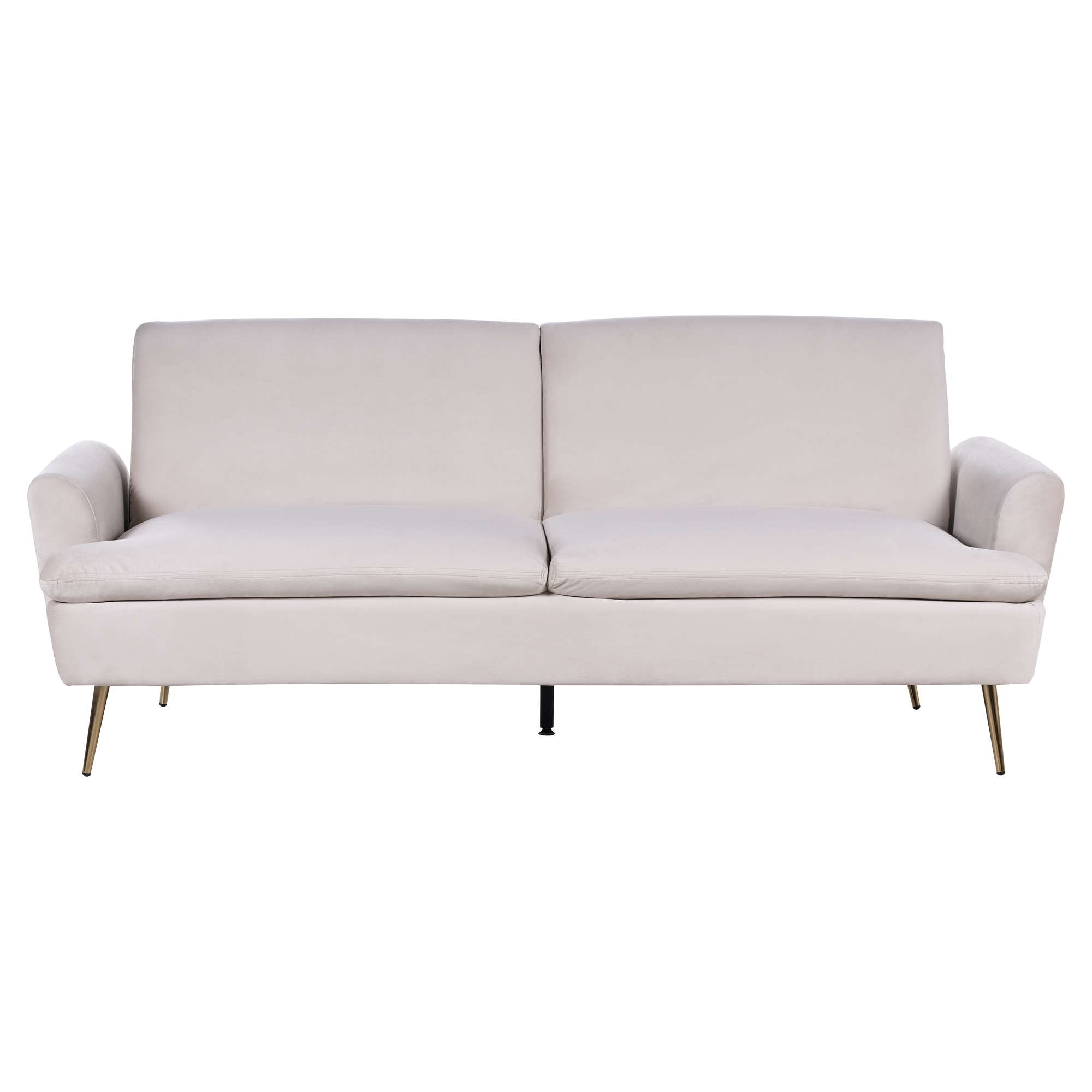 Bäddsoffa 3-sits VETTRE Sammet Ljusbeige