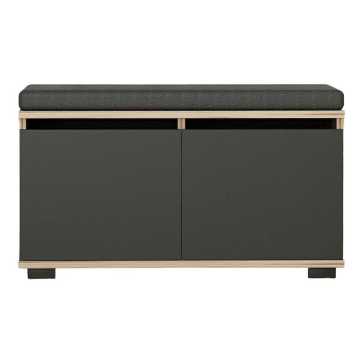Norda Design Modernt skoskåp, 80 cm x 42 cm x 35 cm | 100 % melaminbelagt, 18 mm tjockt | Stilren förvaringslösning