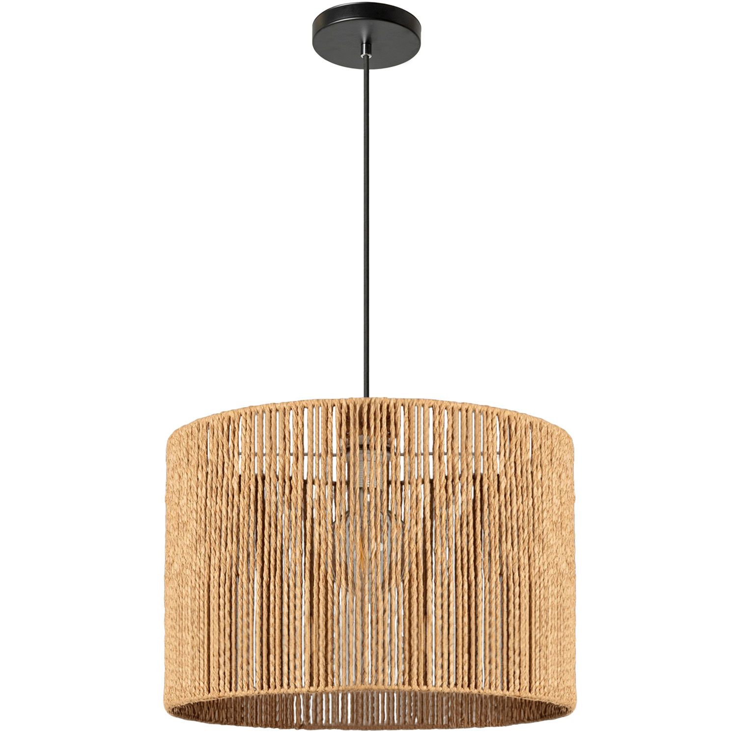 TOOLIGHT hängande taklampa APP1325-1CP BOHO 40CM Brun 40x40x22cm