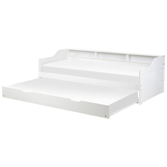 Utdragbar säng Furu EDERN 90 x 200 cm Vit