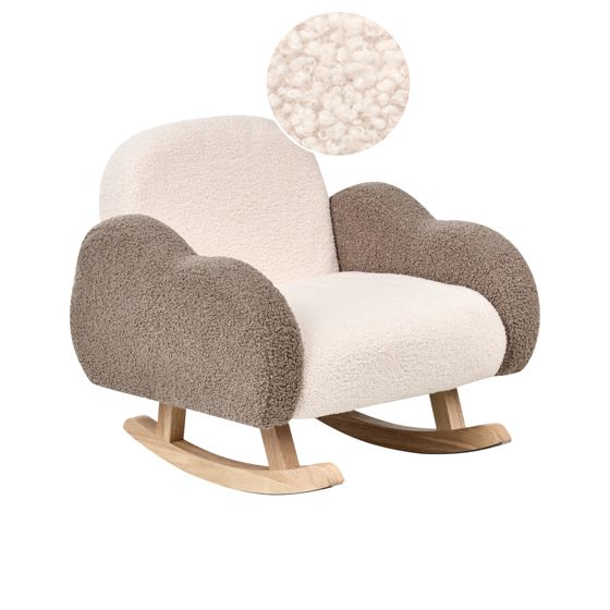 Gungstol för barn Moln SKARE Bouclé Beige
