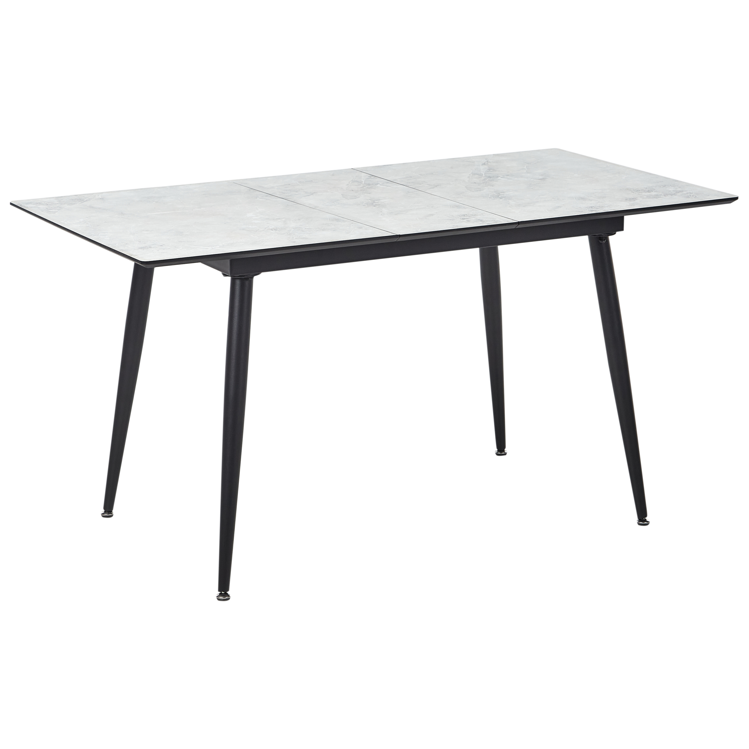 Matbord EFTALIA Vit marmor 120/150 cm 80 cm