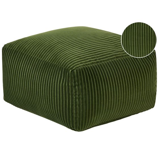 Sittpuff MUKKI Bomull Mörkgrön