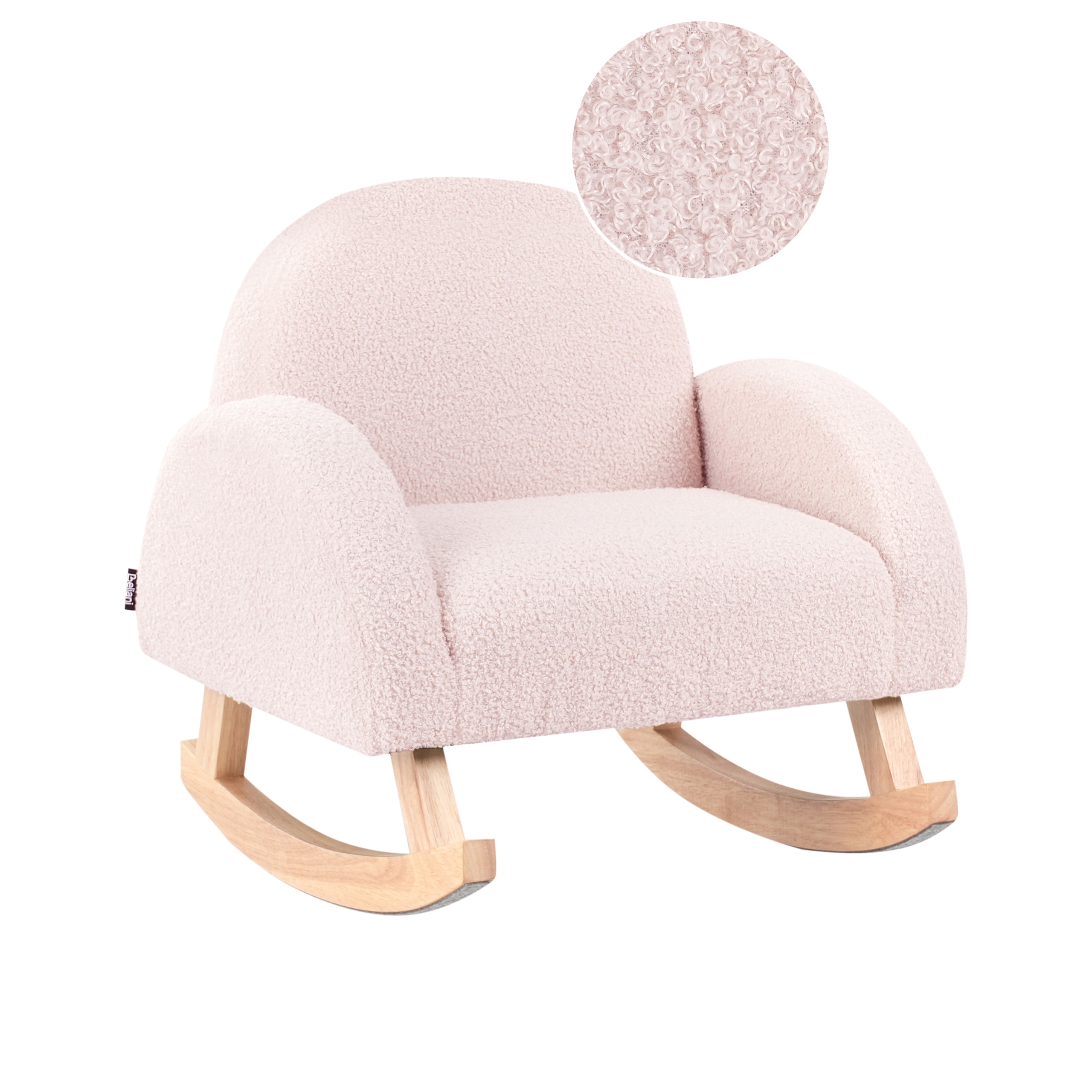 Gungstol för barn HUG Bouclé Pastellrosa