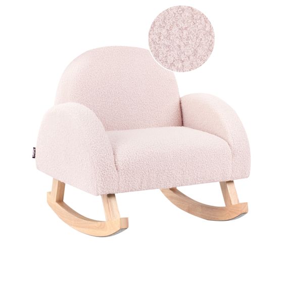 Gungstol för barn HUG Bouclé Pastellrosa