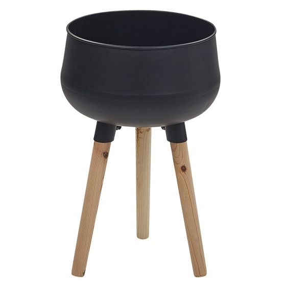 Upphöjd växtkruka AGROS 30 cm Metall Svart