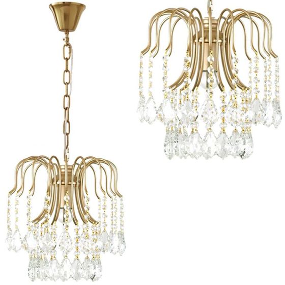 TOOLIGHT hängande taklampa APP1650-1CP Guld 60x60x30cm