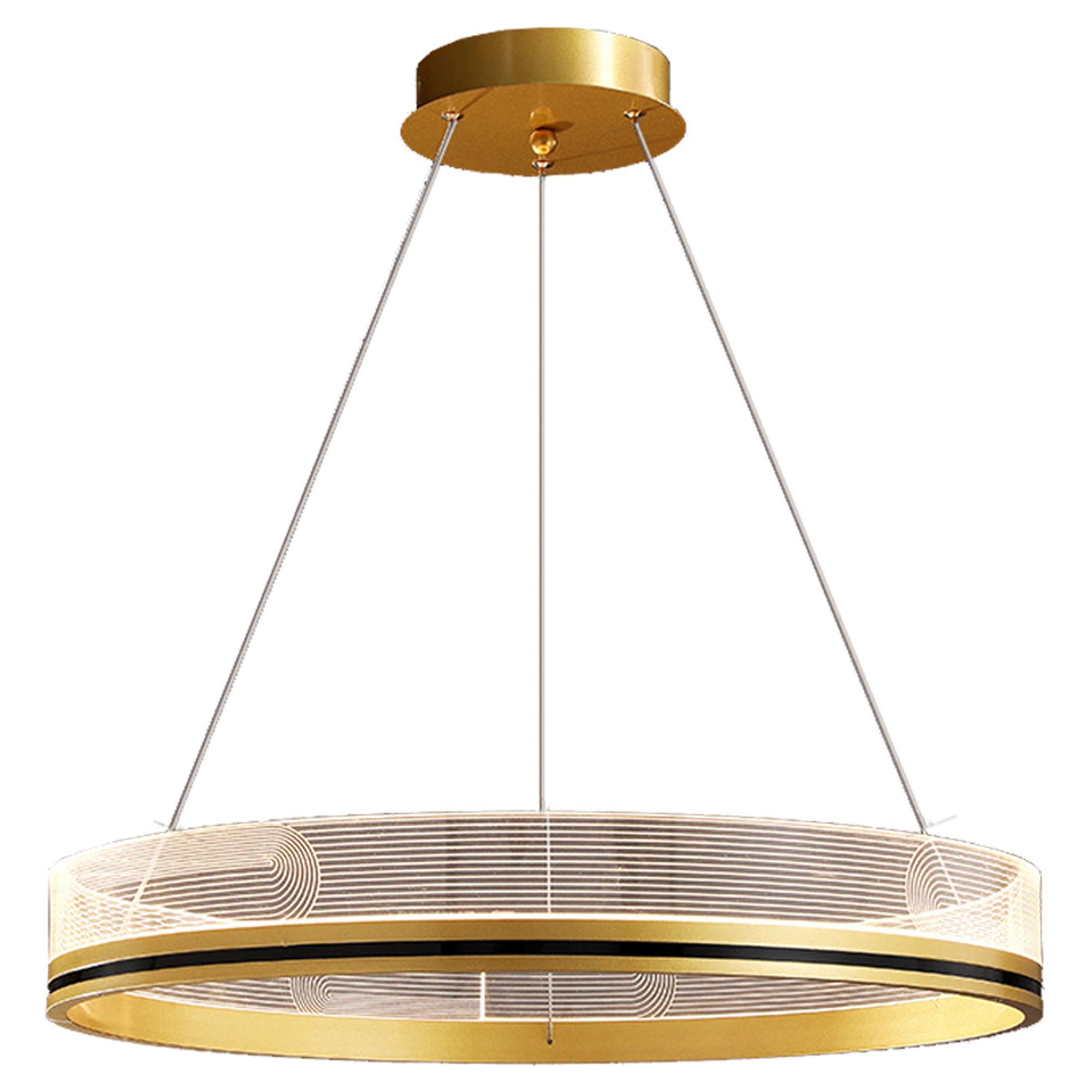 TOOLIGHT hängande taklampa APP1189-CP 40CM Guld 40x40x79cm