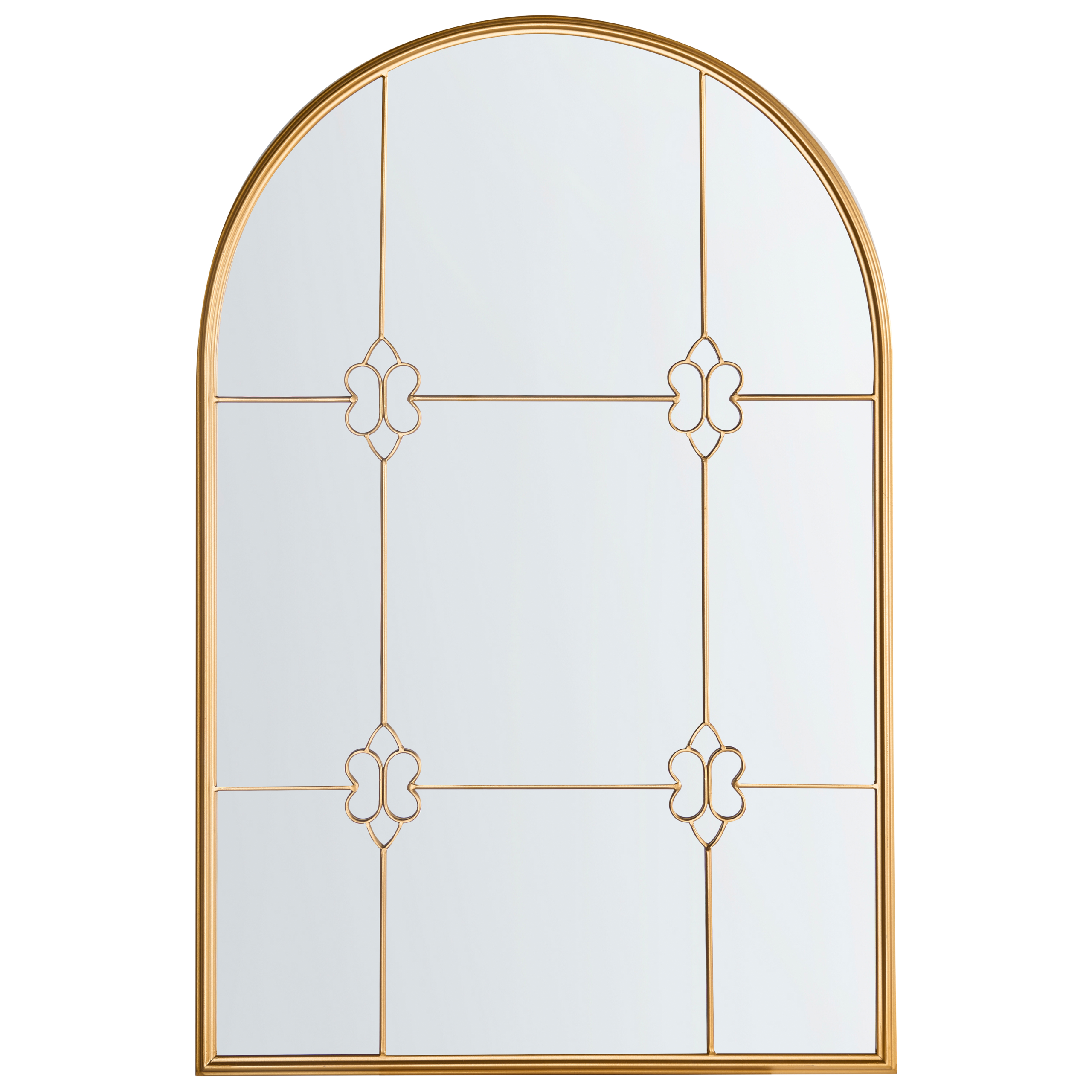 Väggspegel THULAY 65 cm 99 cm Guld