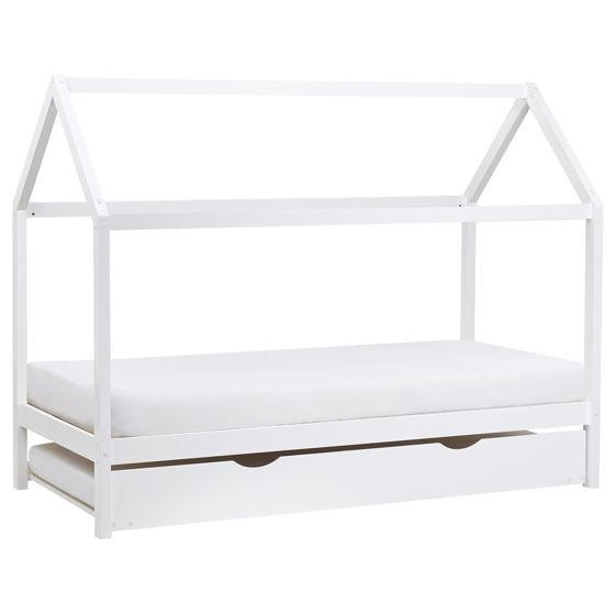 Utdragbar barnsäng Furu CRILLON 90 x 200 cm Vit