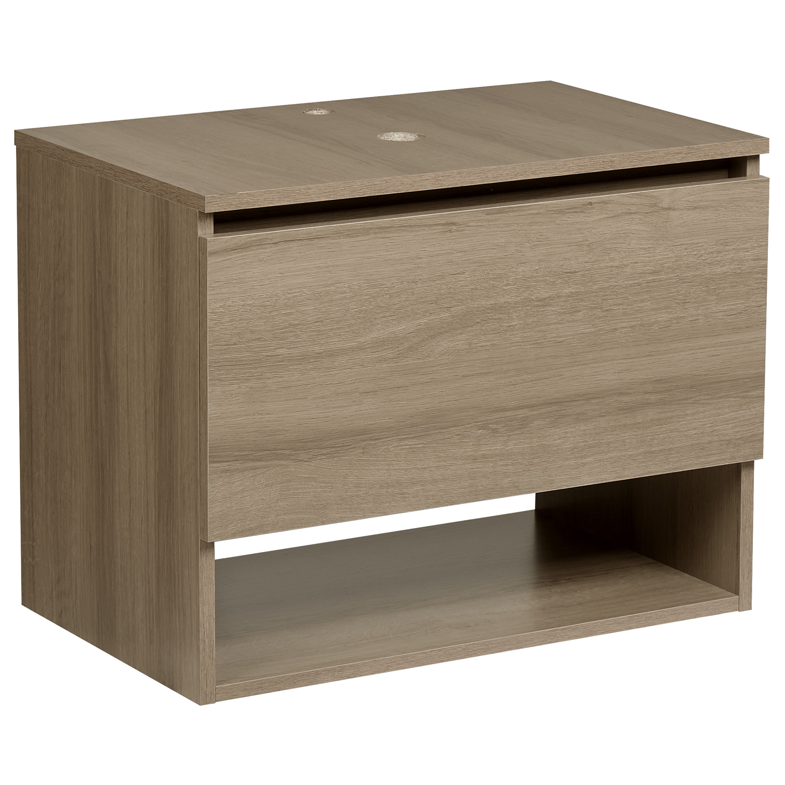 Väggmonterad kommod NATAL 60 cm Ljusbrun