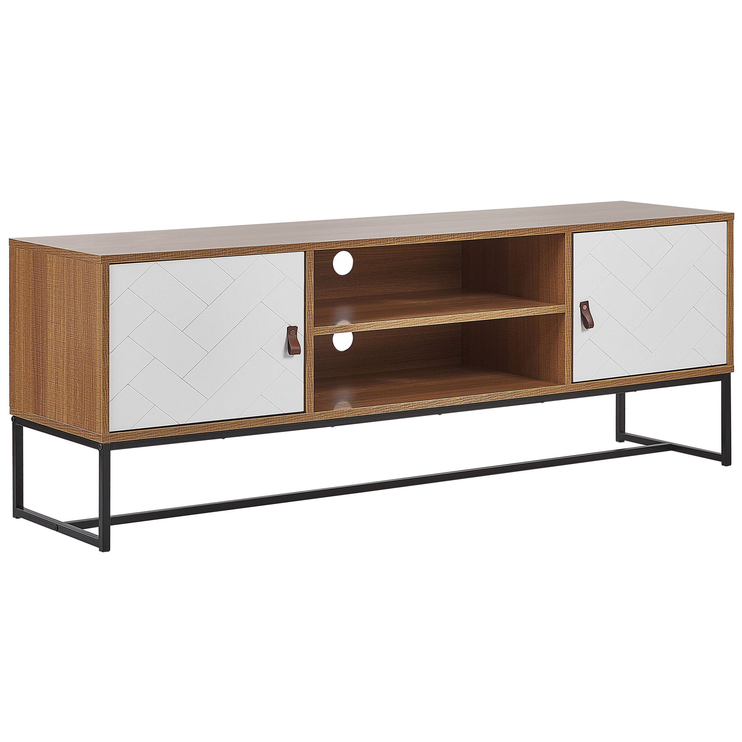 TV-bänk NUEVA Ljusbrun/ Vit