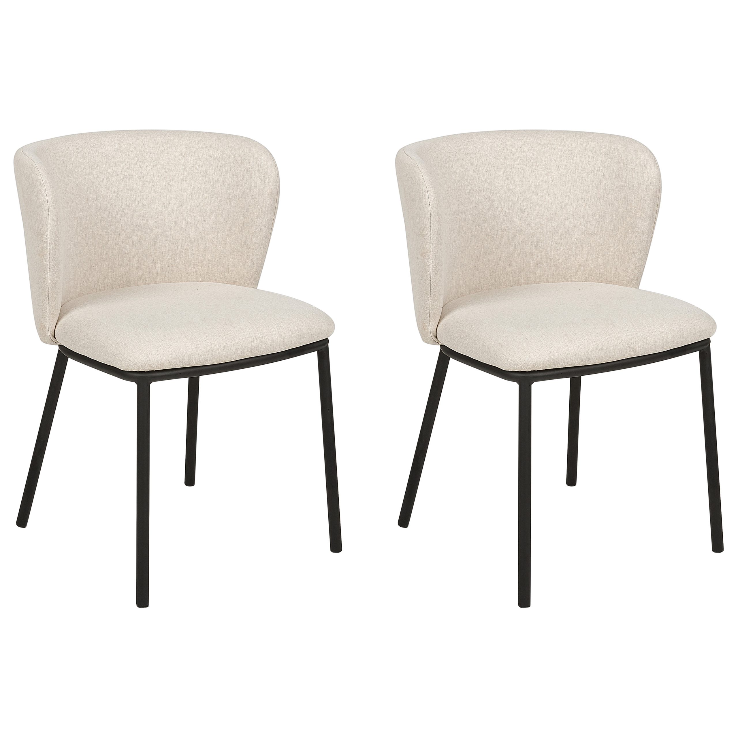 Set med 2 matstolar MINA Off-White