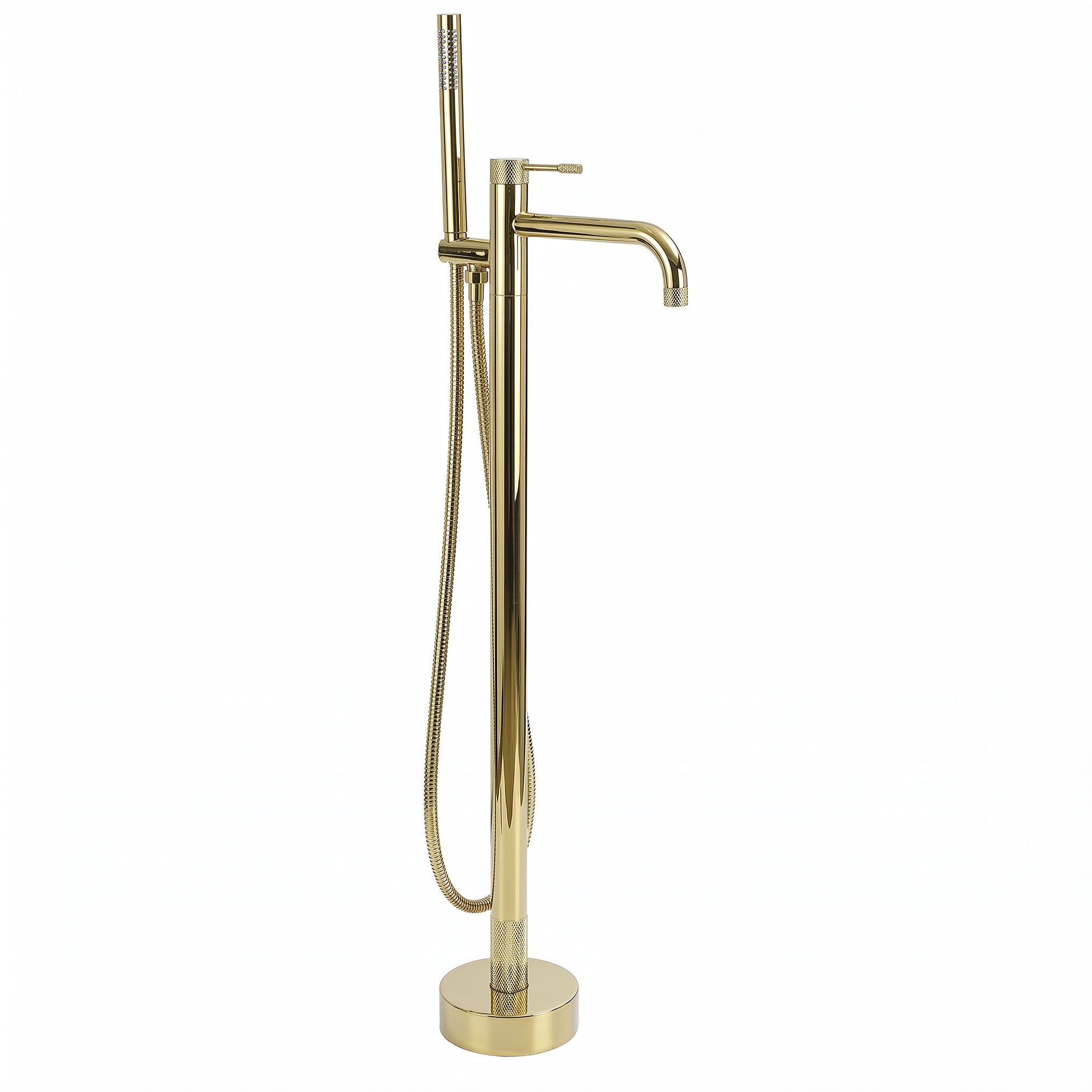 REA Golvmonterad Badkarsblandare Venti Guld, 26x16x115cm