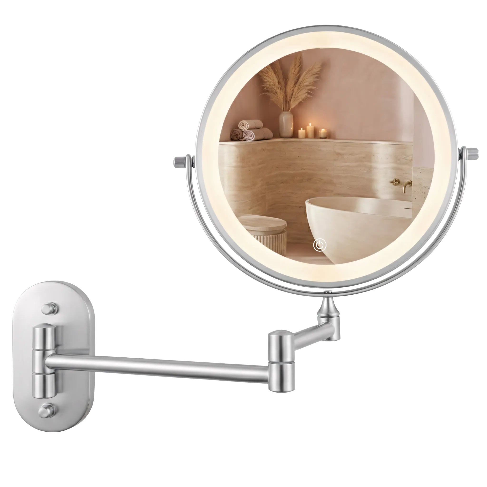 REA spegel Glow led Krom 3x43x30cm