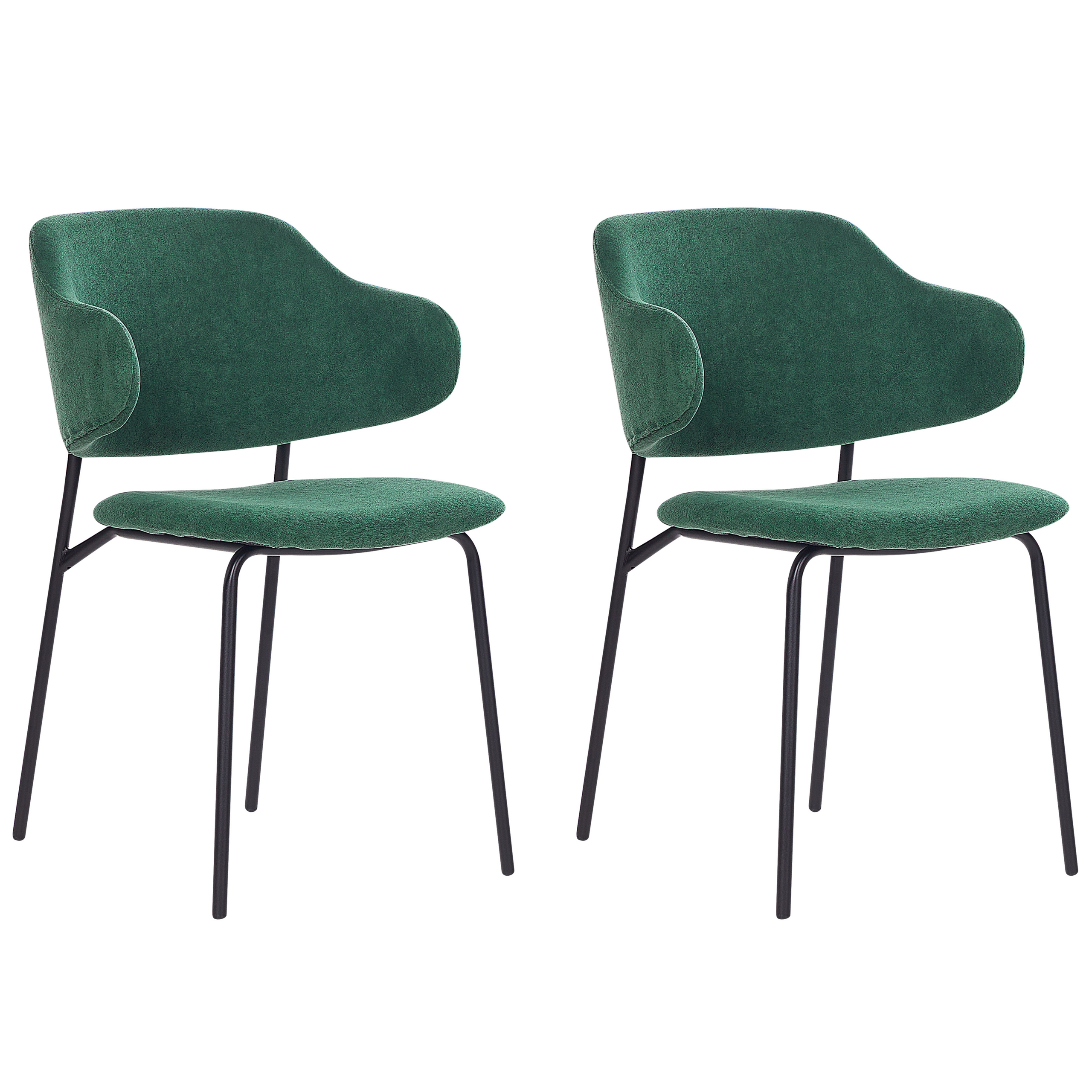 Set med 2 matstolar KENAI Mörkgrön