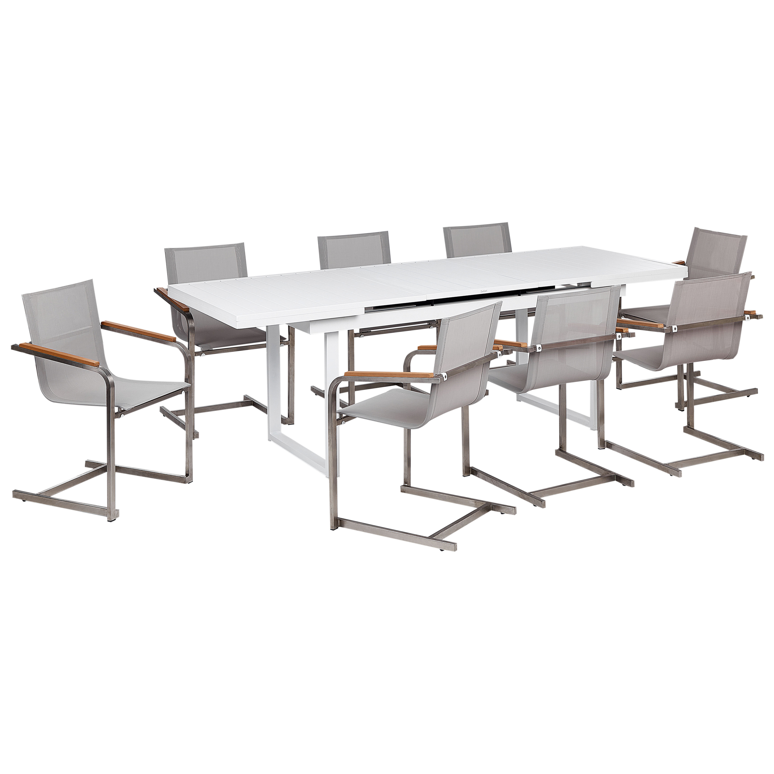 Trädgårdsmatgrupp 8-sits VALCANETTO/COSOLETO Metall Beige