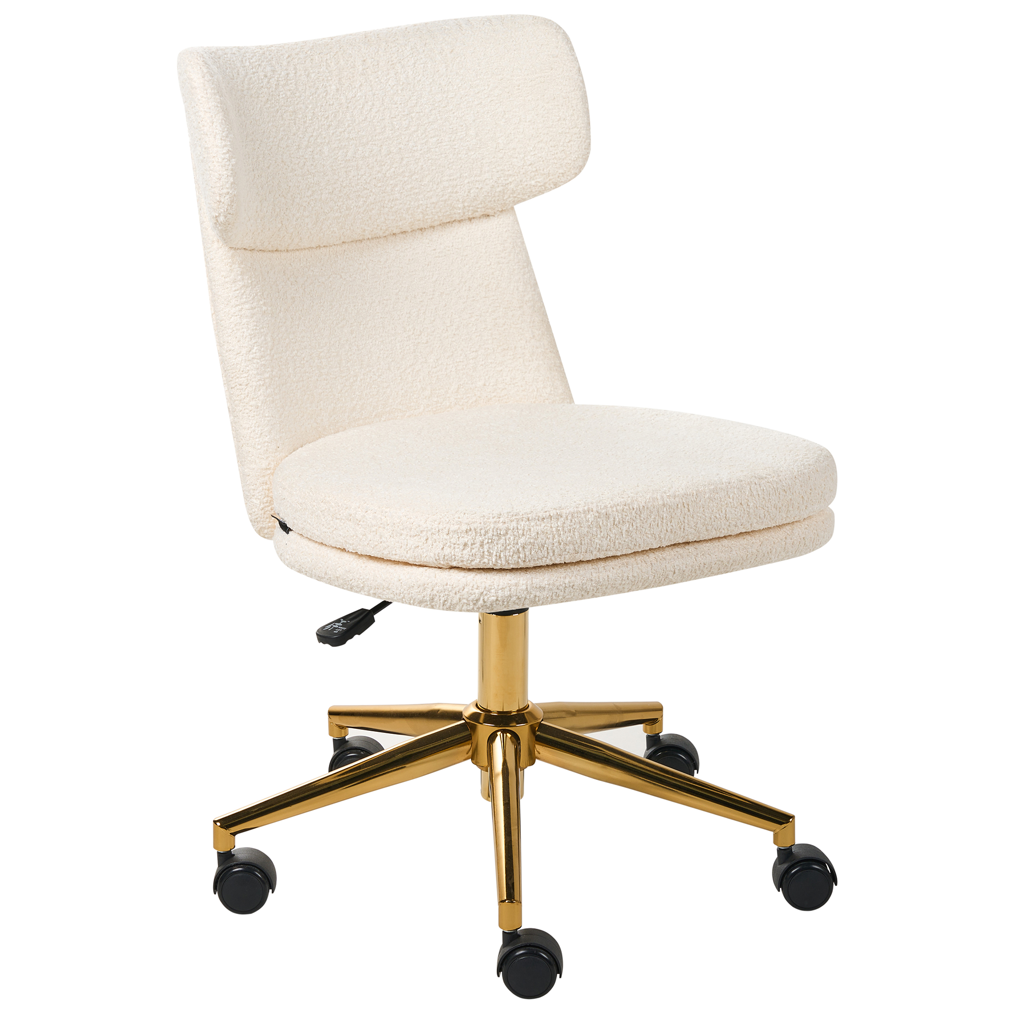 Skrivbordsstol GRANBY Bouclé Off-White