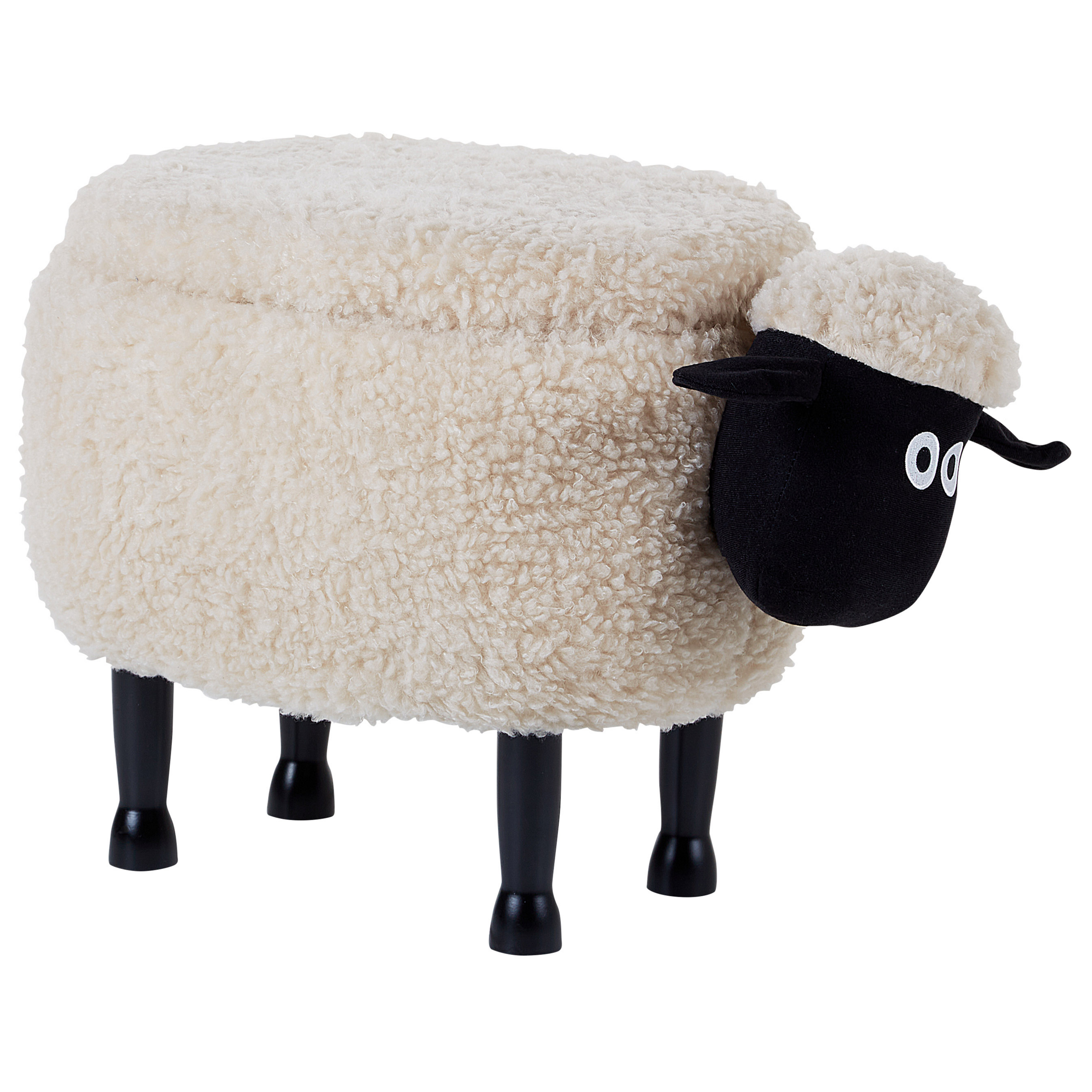 Djurpuff med förvaring SHEEP Får Ljusbeige