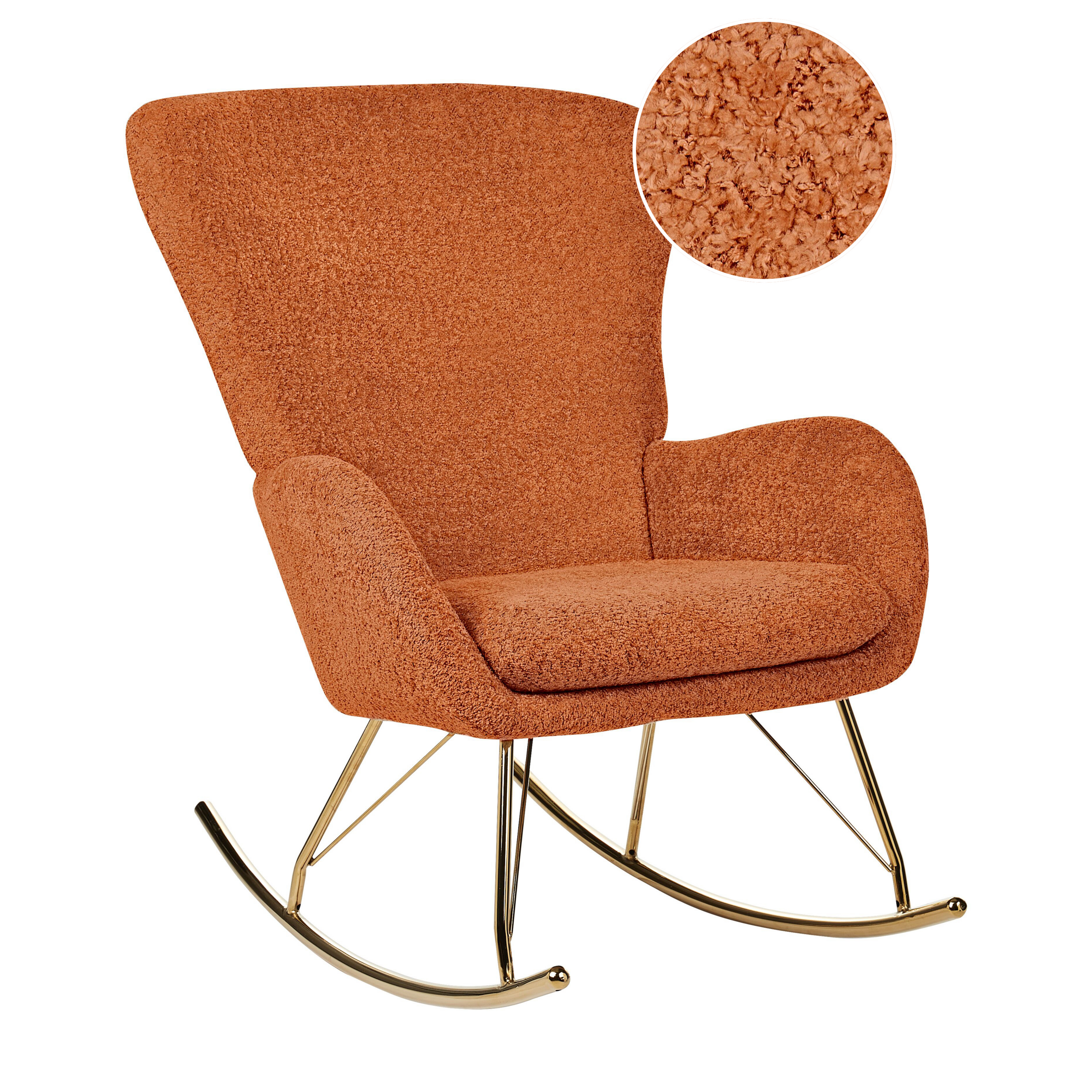 Gungstol ANASET Bouclé Orange