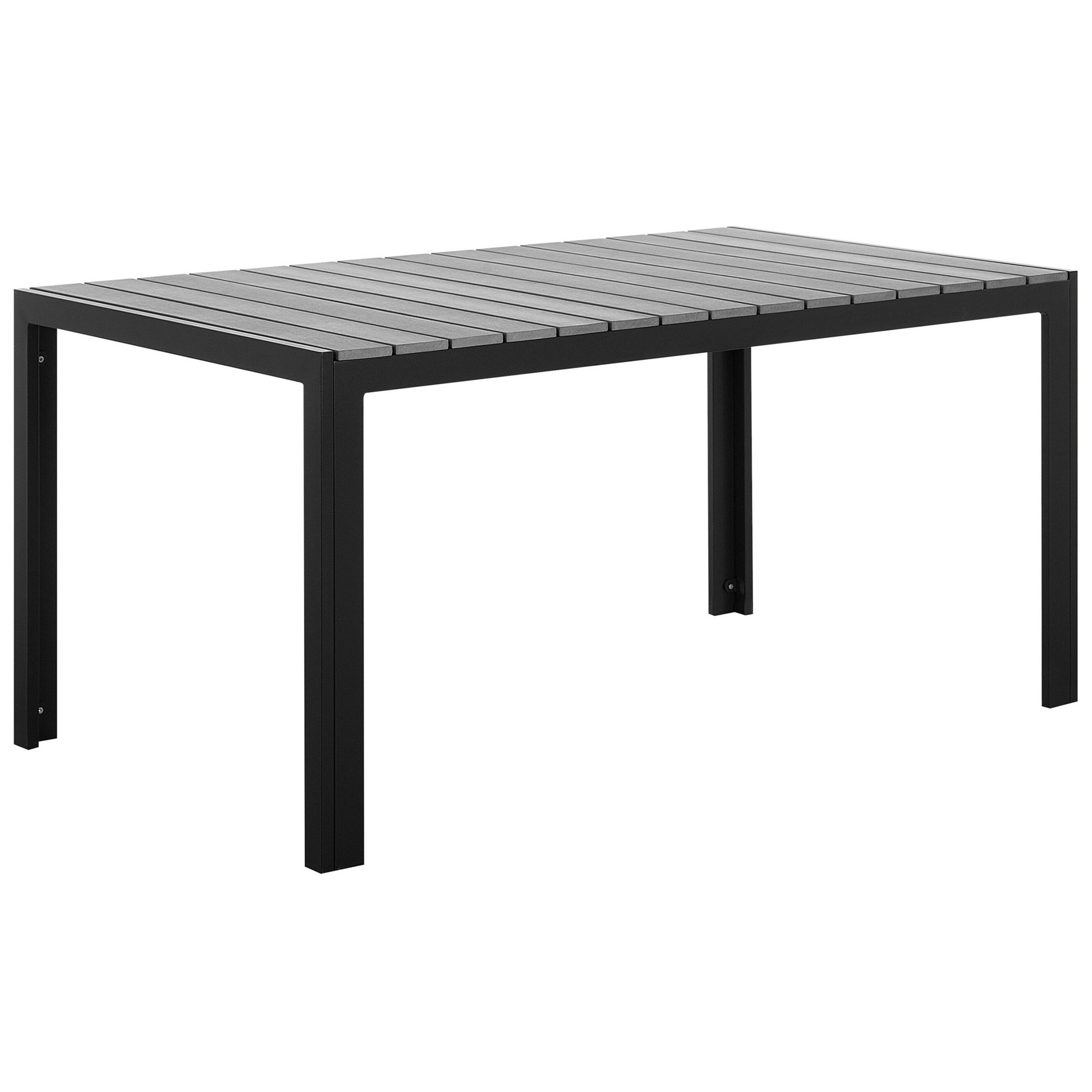 Trädgårdsmatbord COMO 150 cm 90 cm Grå