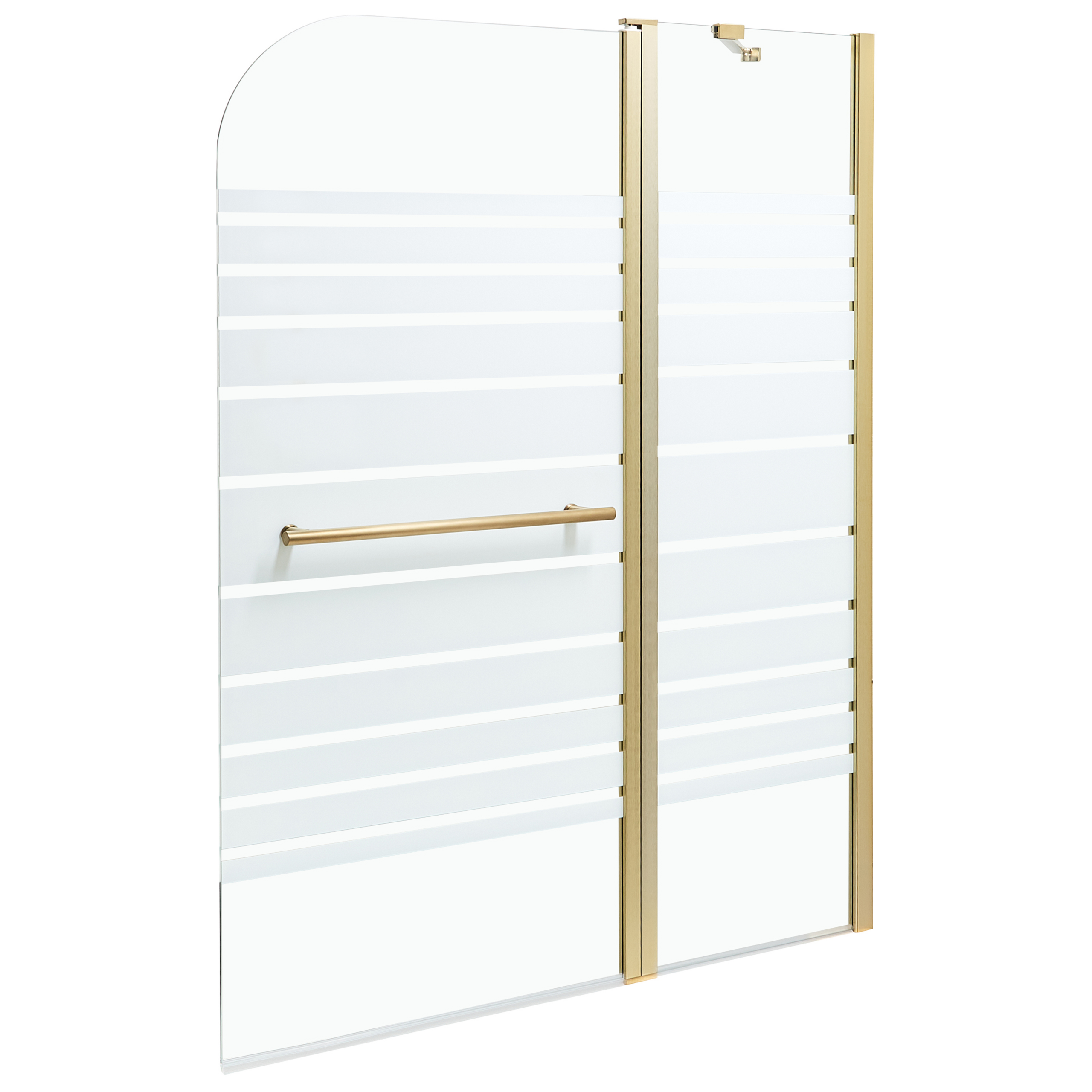 Badkarsskärm TUAPI 1400 x 1200 mm Guld