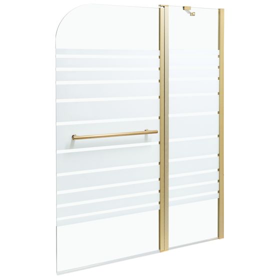 Badkarsskärm TUAPI 1400 x 1200 mm Guld