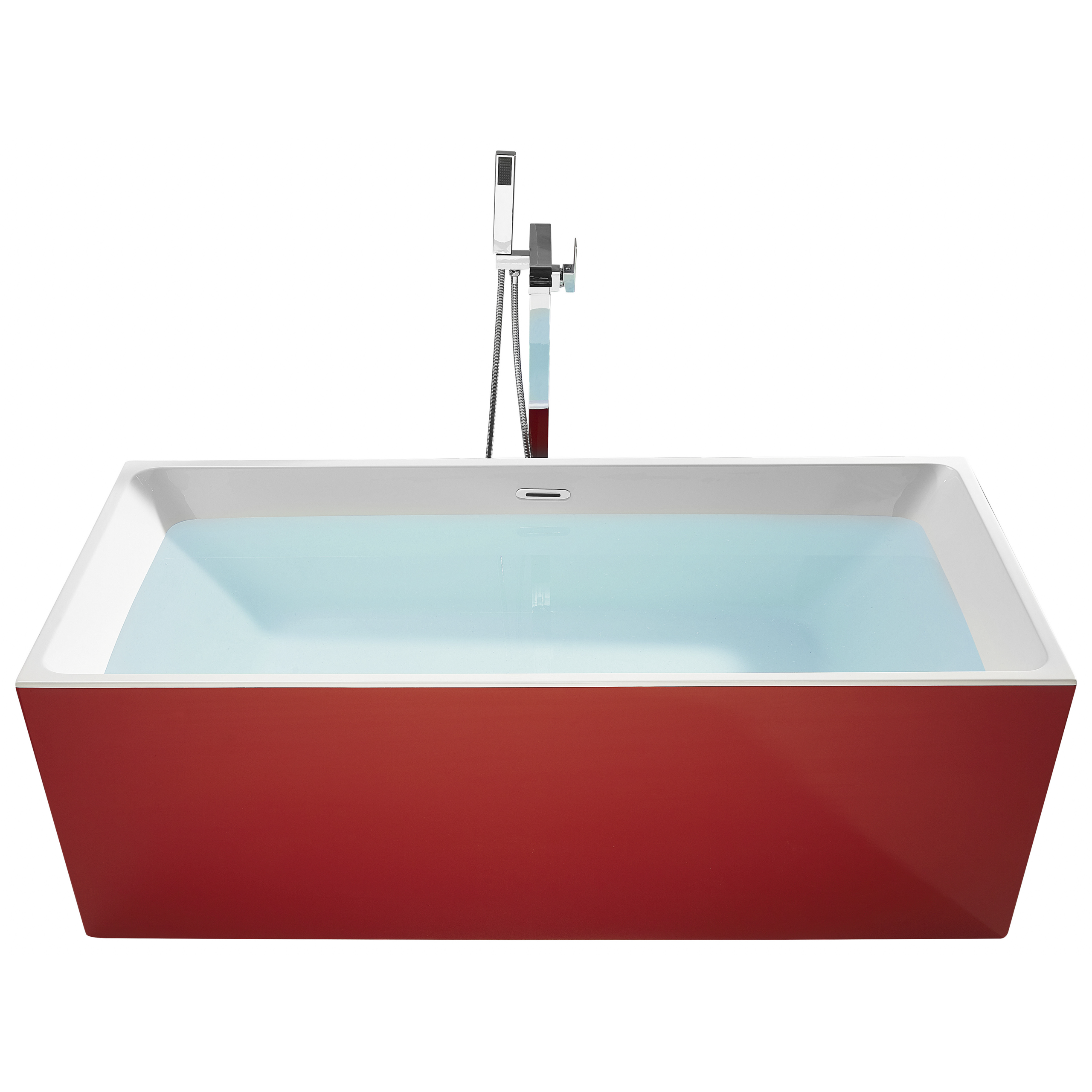 Fristående badkar RIOS 1700 x 800 mm Röd