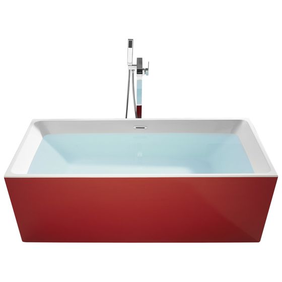 Fristående badkar RIOS 1700 x 800 mm Röd