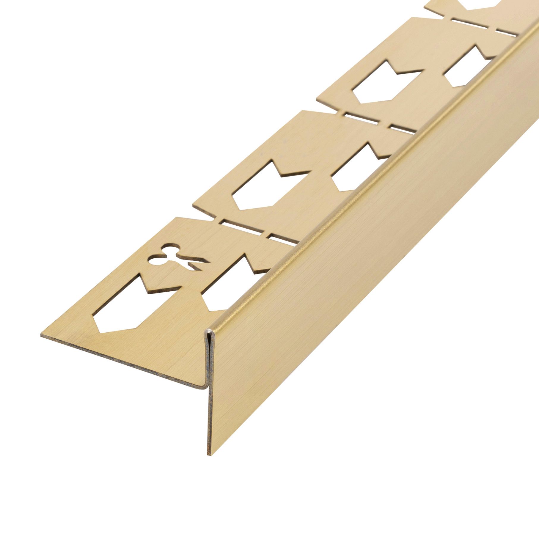 REA Fallprofil För Duschkar 140CM Höger Borstat Guld, 140x3,7x2,2cm