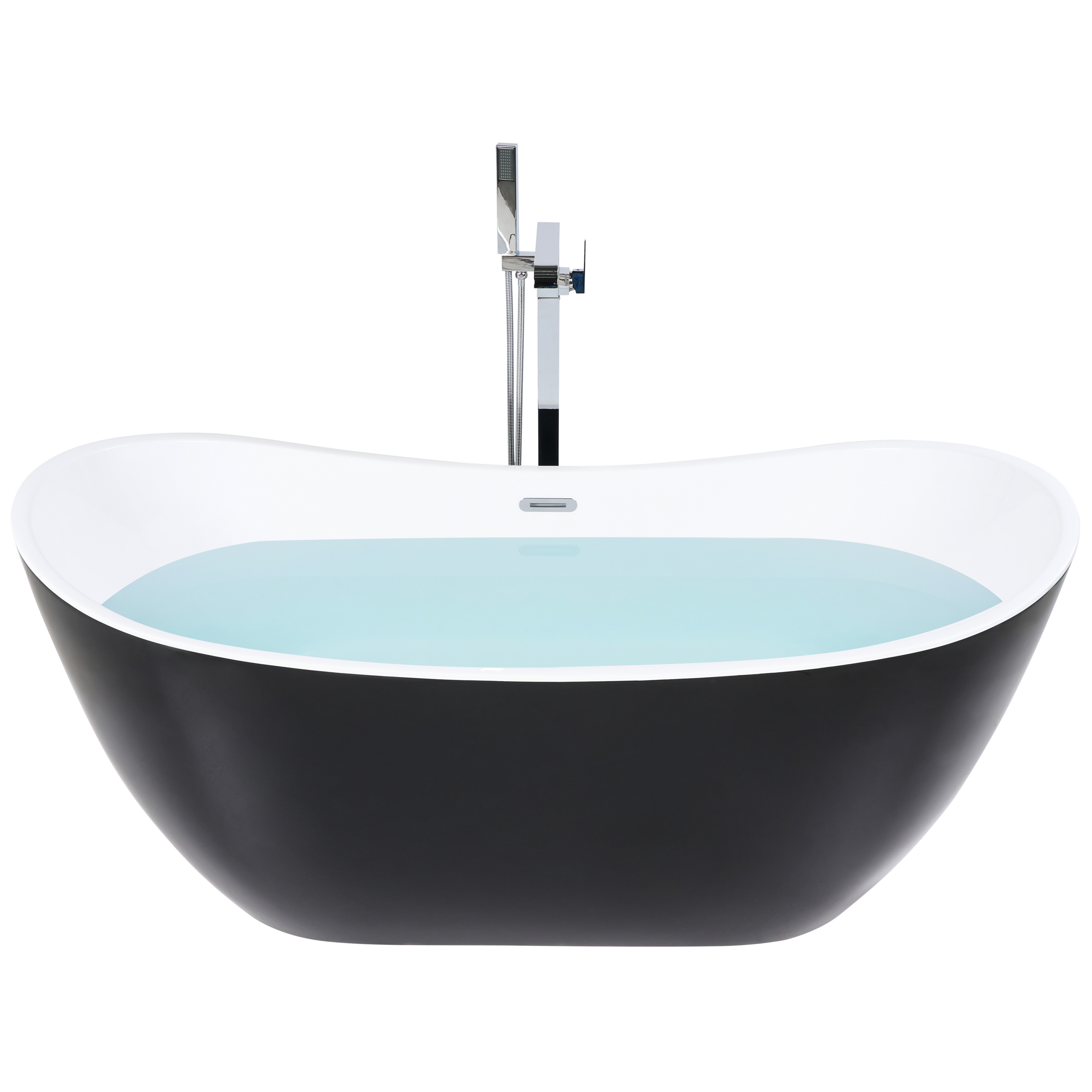 Fristående badkar ANTIGUA 1700 x 770 mm Svart