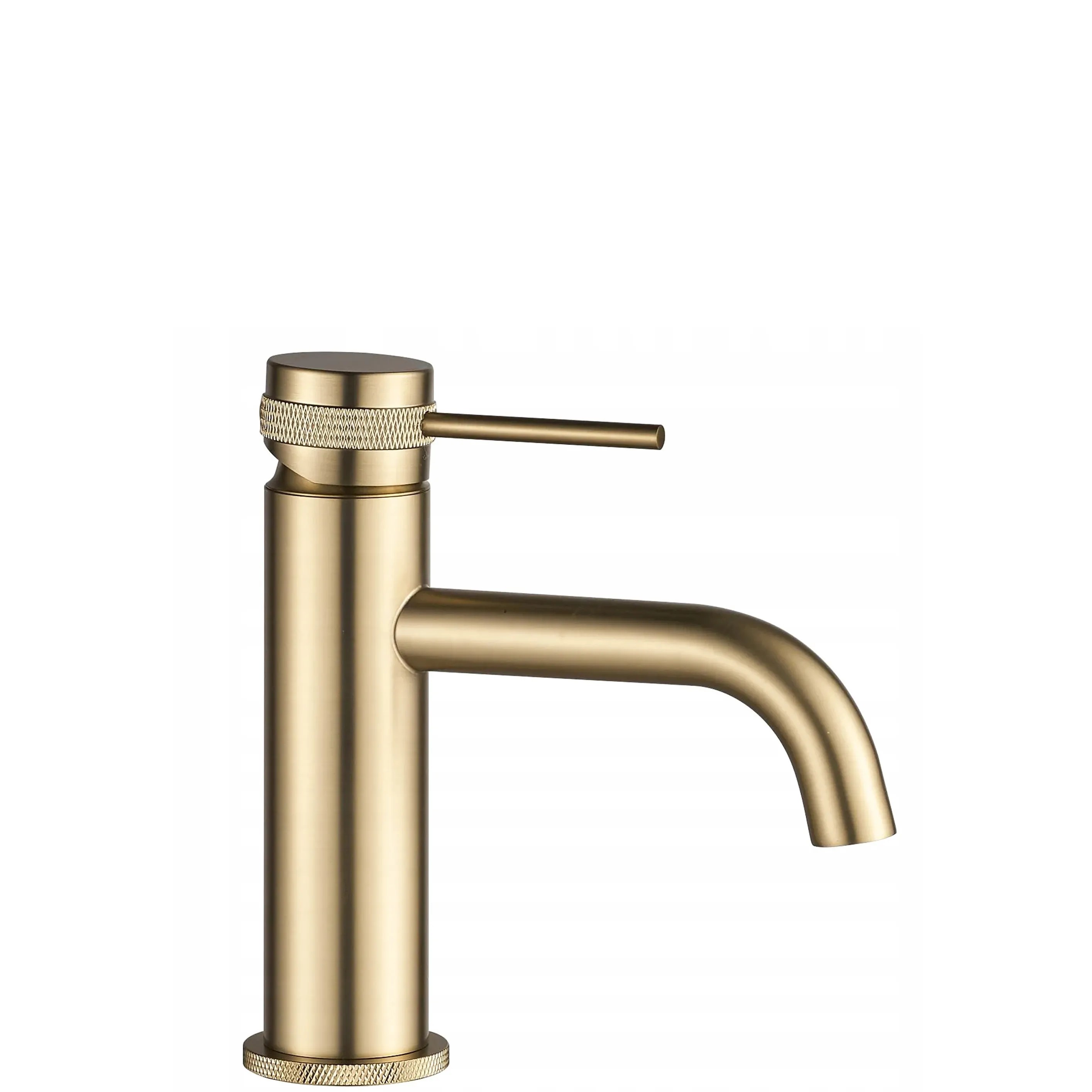 REA Tvättställsblandare LUNGO GRIP Låg Borstat Guld, 10x5x16,5cm