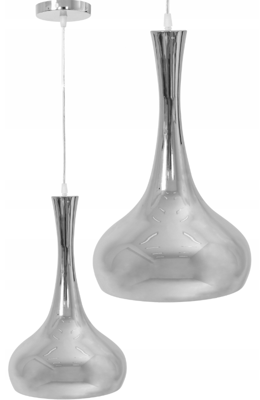 Toolight Hängande taklampa APP281-1CP Krom 30,5x18x80cm