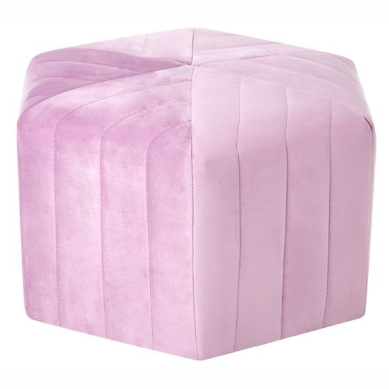 Sittpuff MURIETTA Sammet Ljusviolett