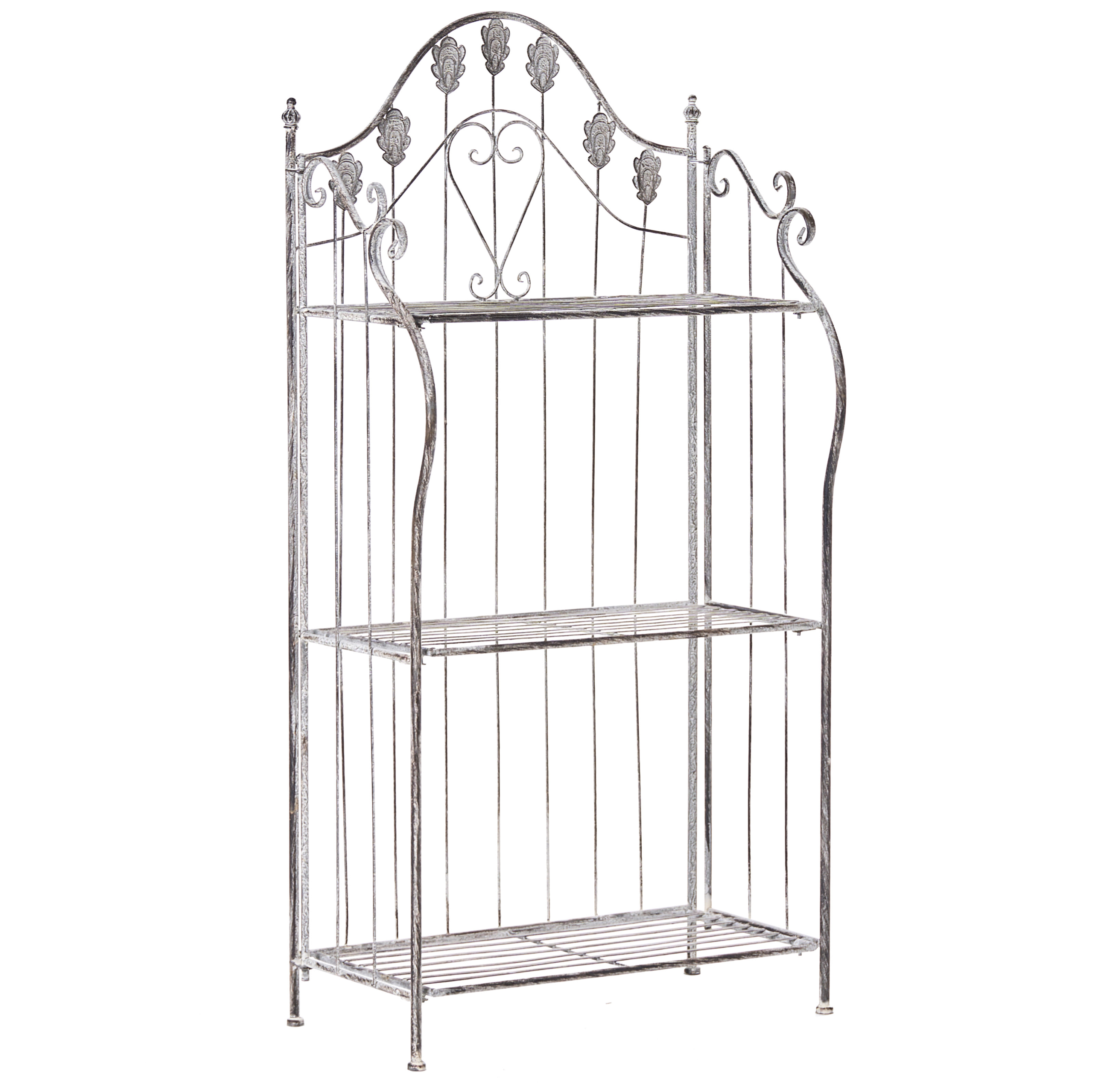 Hylla VISANO 59 cm 123 cm Metall Grå