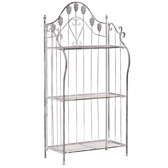 Hylla VISANO 59 cm 123 cm Metall Grå