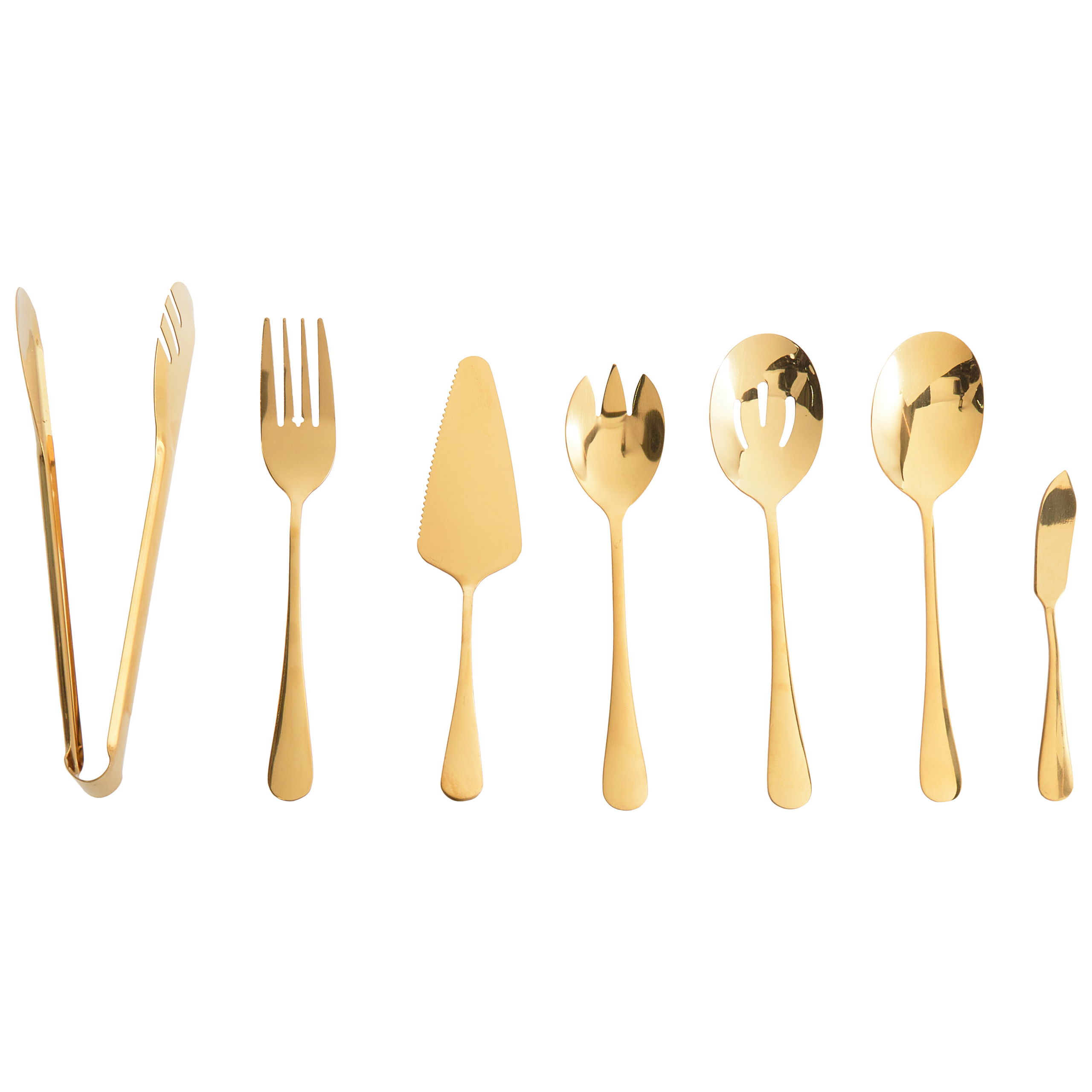 7-delars set med köksredskap ZITI Guld