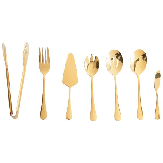 7-delars set med köksredskap ZITI Guld