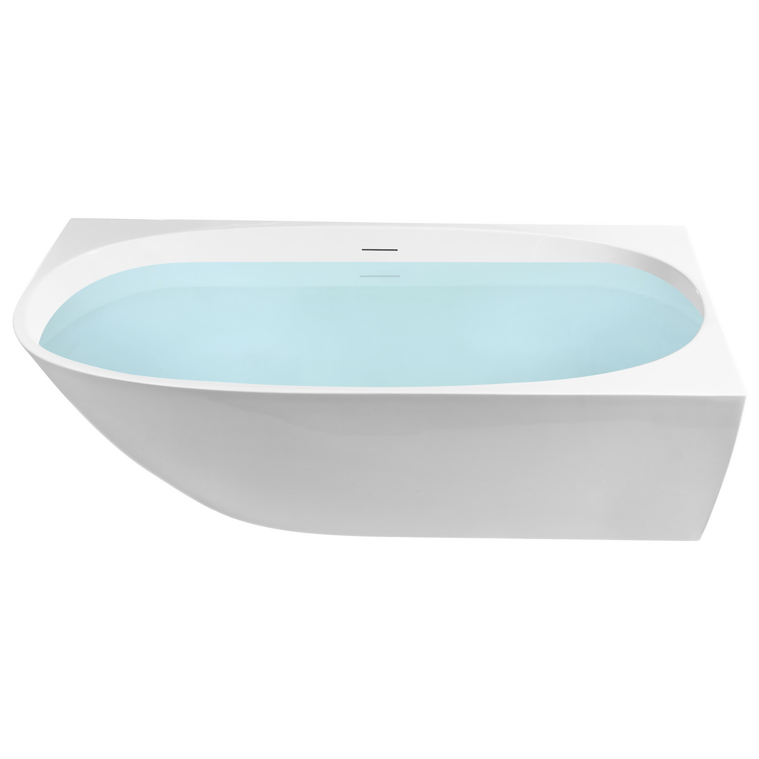 Hörnbadkar PARNAIBA 1700 x 800 mm Vit Vänstervänd