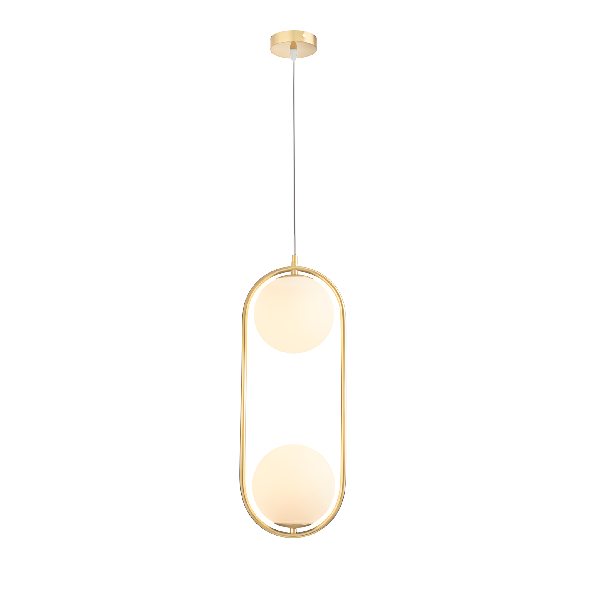 TOOLIGHT hängande taklampa G134-2CP Guld 17,5x17,5x47cm