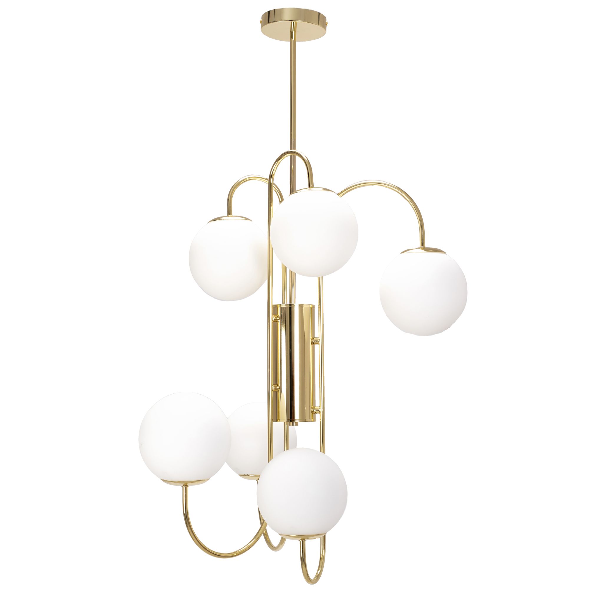 TOOLIGHT hängande taklampa APP1003-6CP Guld 65x12x98cm
