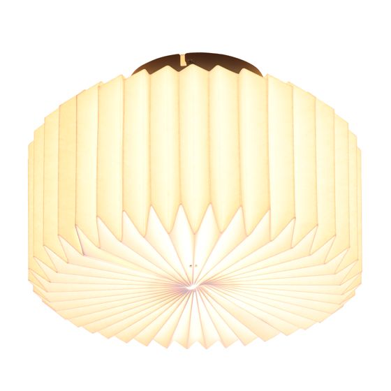 NETTLIFE Taklampa för vardagsrum, vintage taklampa - vit skärm av kökspapper, industridesign, G9