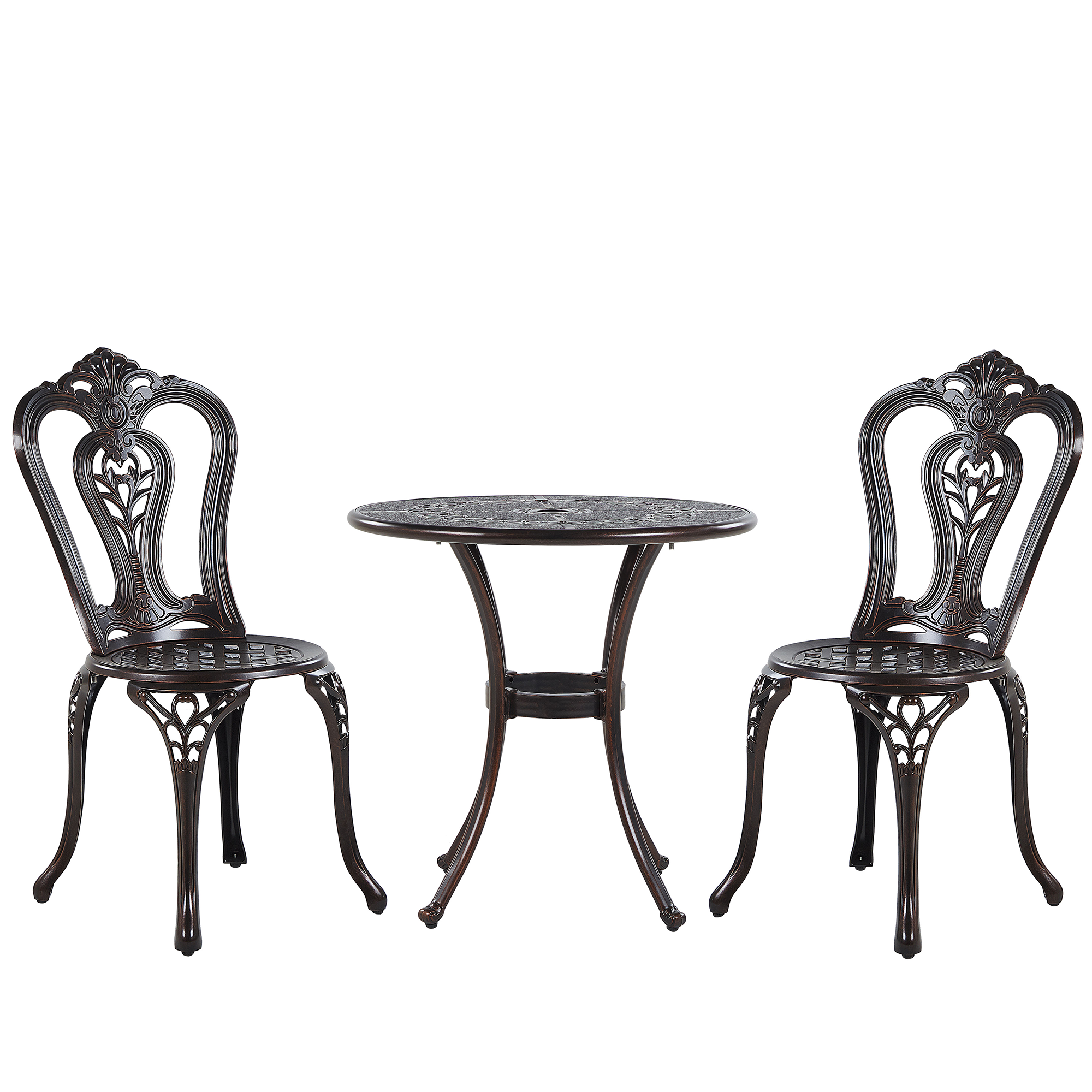 Caféset BOVINO Metall Mörkbrun