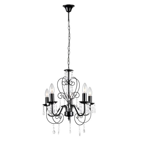 TOOLIGHT hängande taklampa EBT010-5CP Svart 45x120x45cm