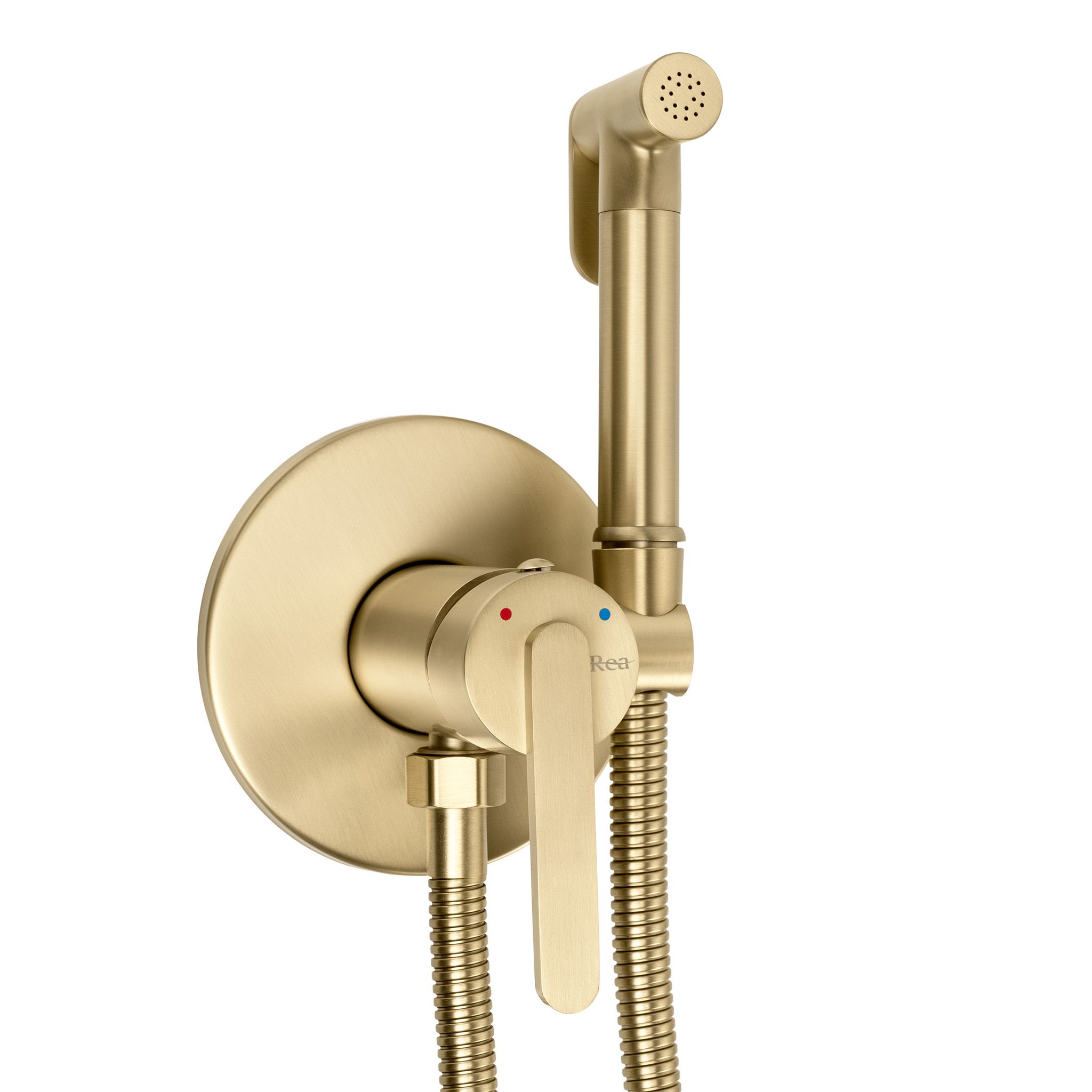 REA bidetblandare Ontario , Borstat guld, 5,5x2x12cm