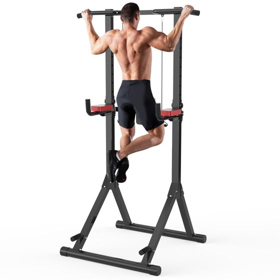Power Tower chinsställ höjd 160 240 cm 150 kg för armhävningar och mage